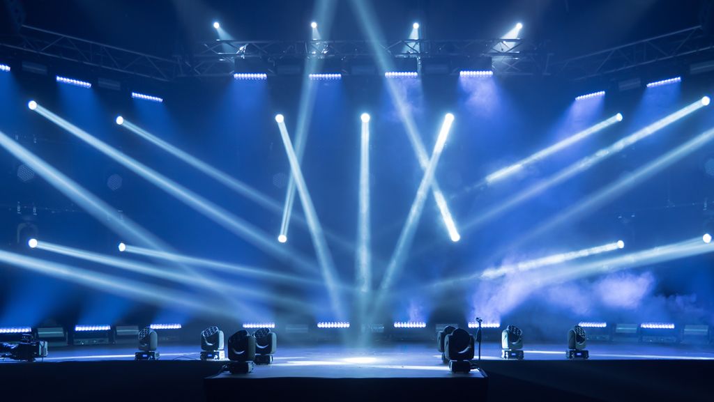 Concert online production empty stage