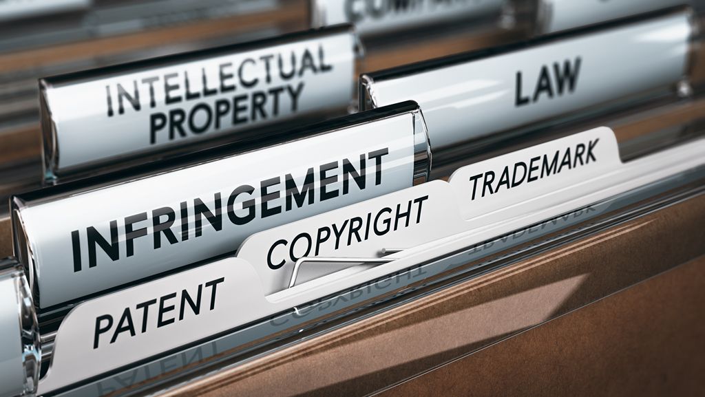 Intellectual Property Rights, Copyright, Trademark Infringement concept